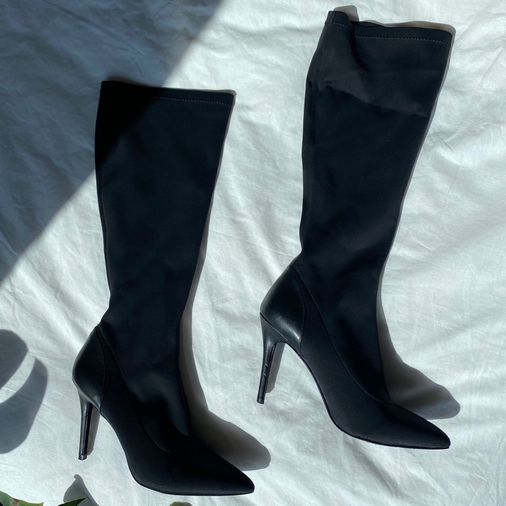 Charles David Knee High Neoprene Boots